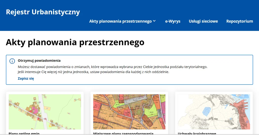 Ilustracja usługi: Obsługa Rejestru Urbanistycznego